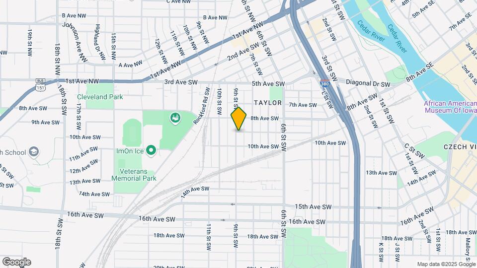 901 9th St SW Map and Location Details