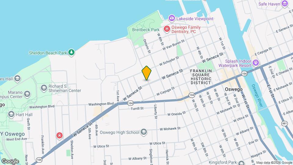 153 W Seneca St, Unit 1 Map and Location Details