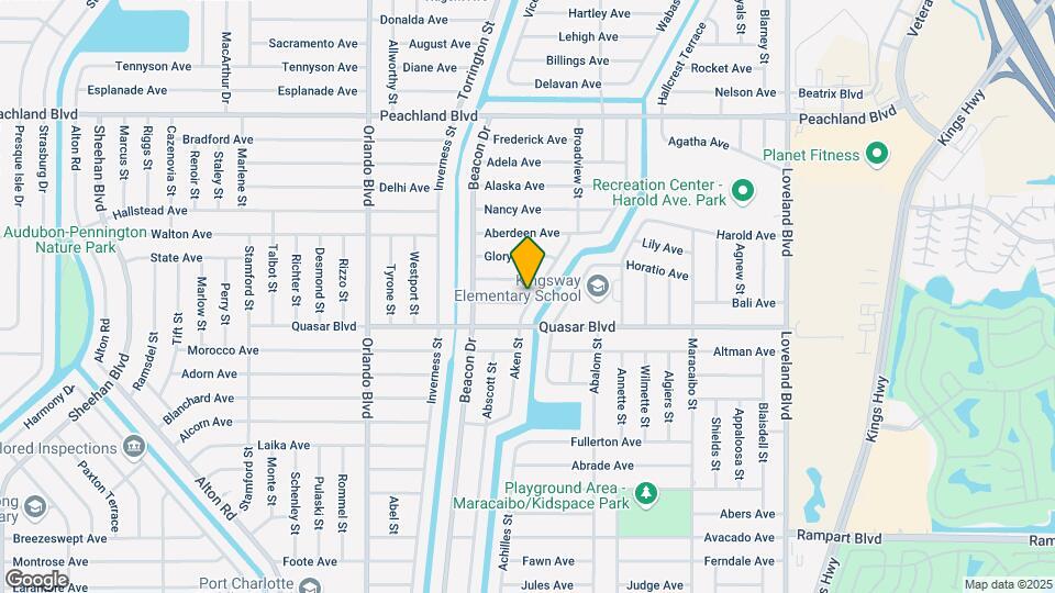 1287 Aken St Map and Location Details