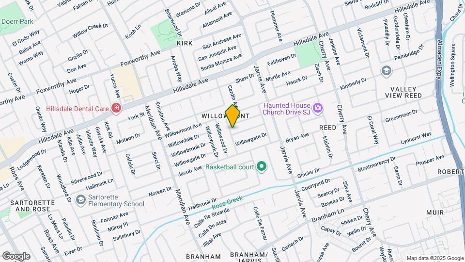 1543 Willowbrook Dr Map and Location Details