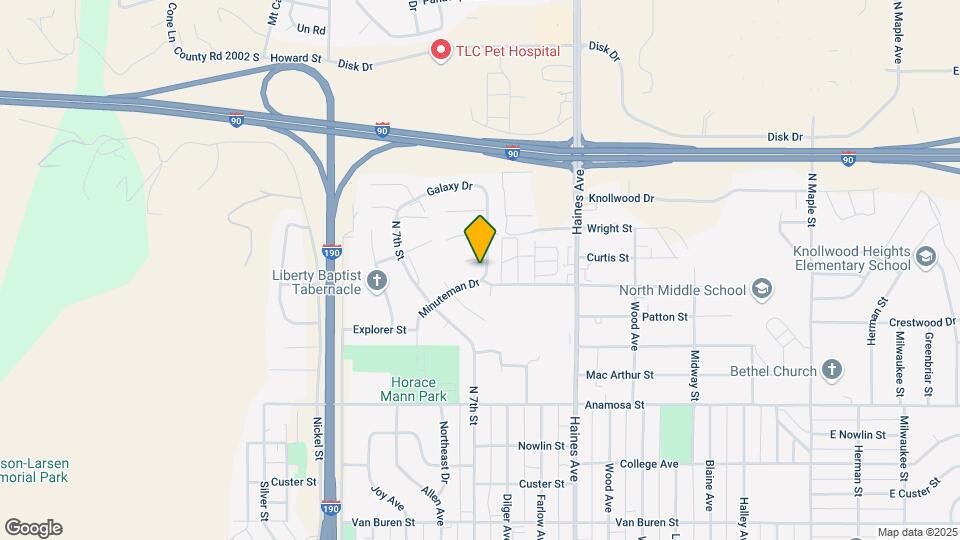 1641 Minuteman Dr Map and Location Details