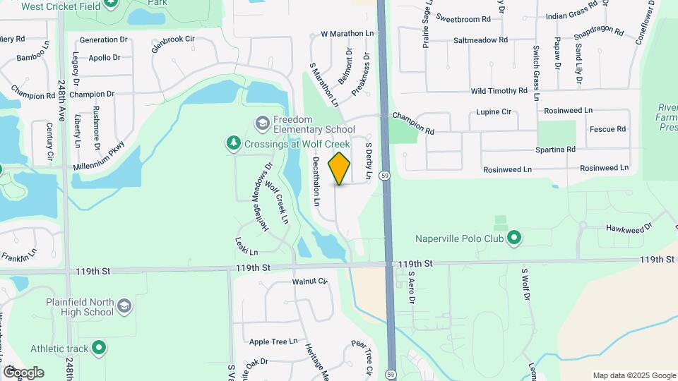 11717 S Derby Ln Mapa y Detalles de la Ubicación