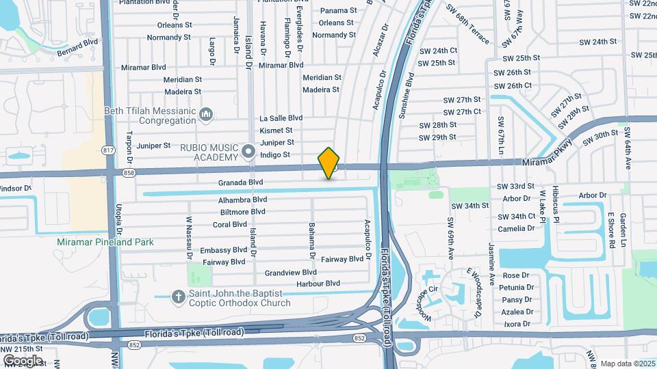 7410 Granada Blvd Map and Location Details
