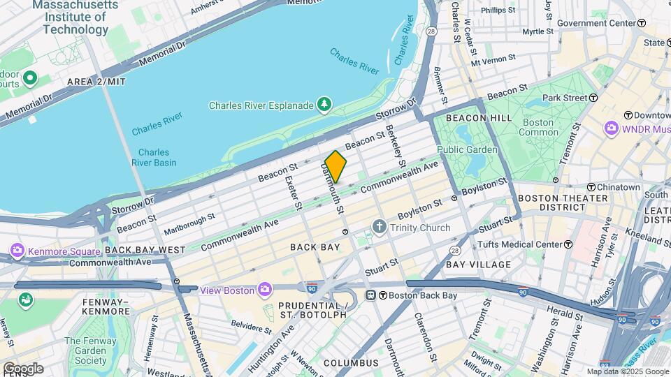 153 Commonwealth Ave Map and Location Details