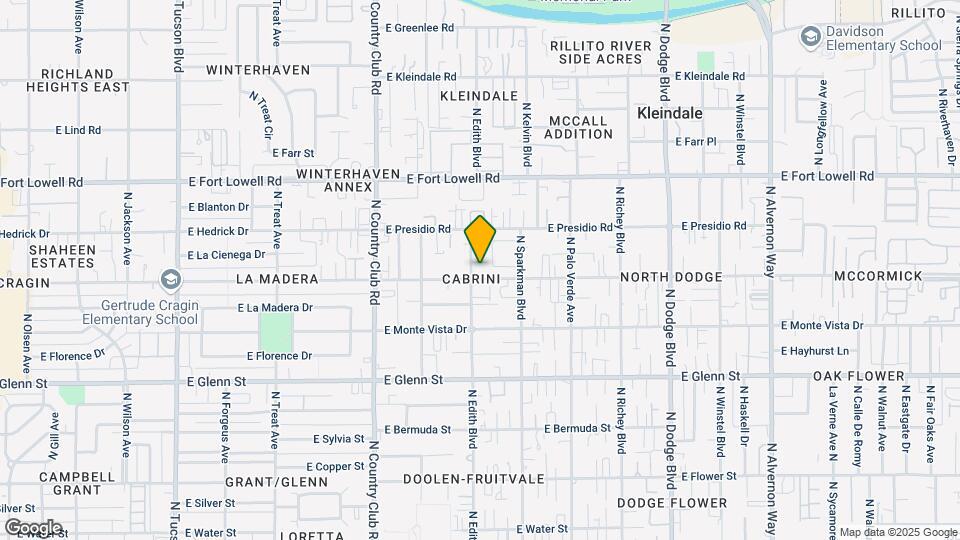 3307 E Blacklidge Dr Map and Location Details