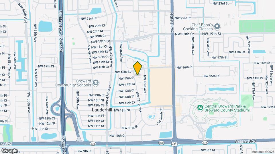 1440 NW 43 Terrace, Unit 203 Map and Location Details