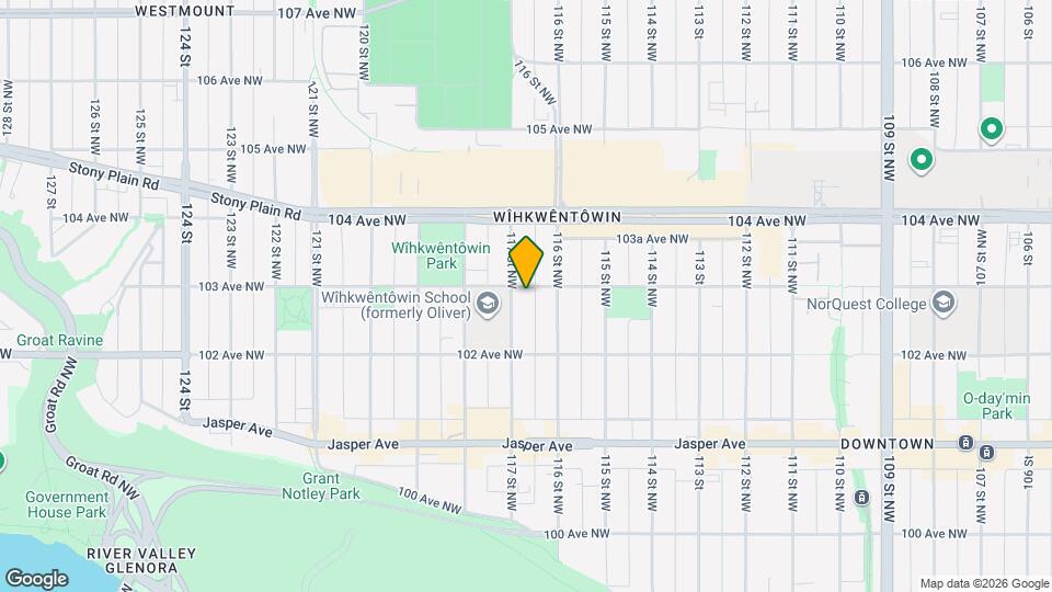 10255-10117 117 St NW Map and Location Details