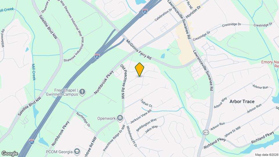 2830 White Blossom Ln Map and Location Details