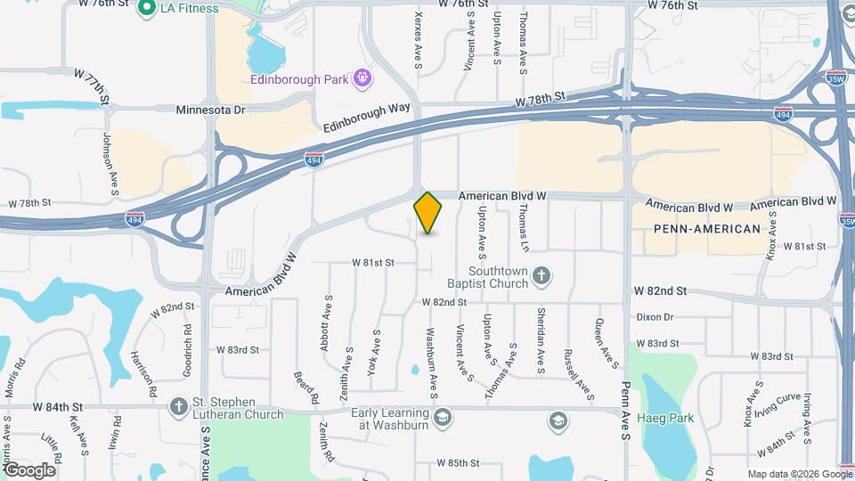 8045 Xerxes Ave S Map and Location Details