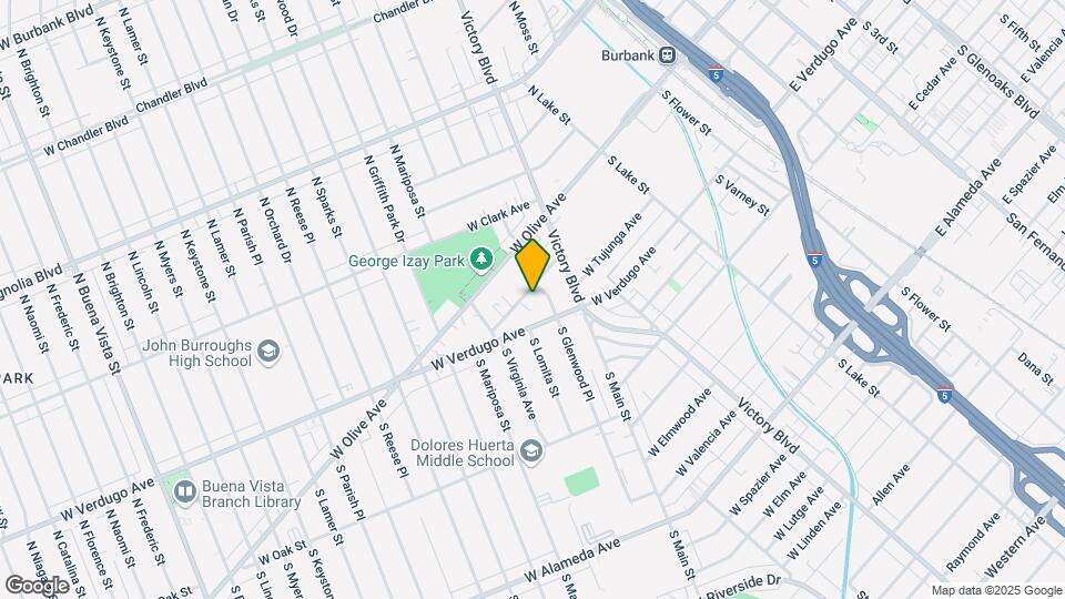1020 W Angeleno Ave Map and Location Details