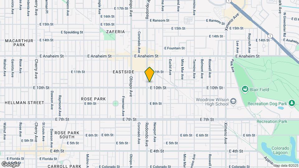1020 Redondo Ave Mapa y Detalles de la Ubicación