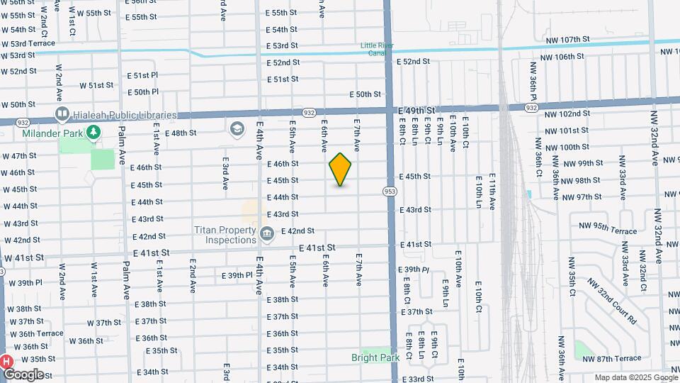641 E 44th St Map and Location Details
