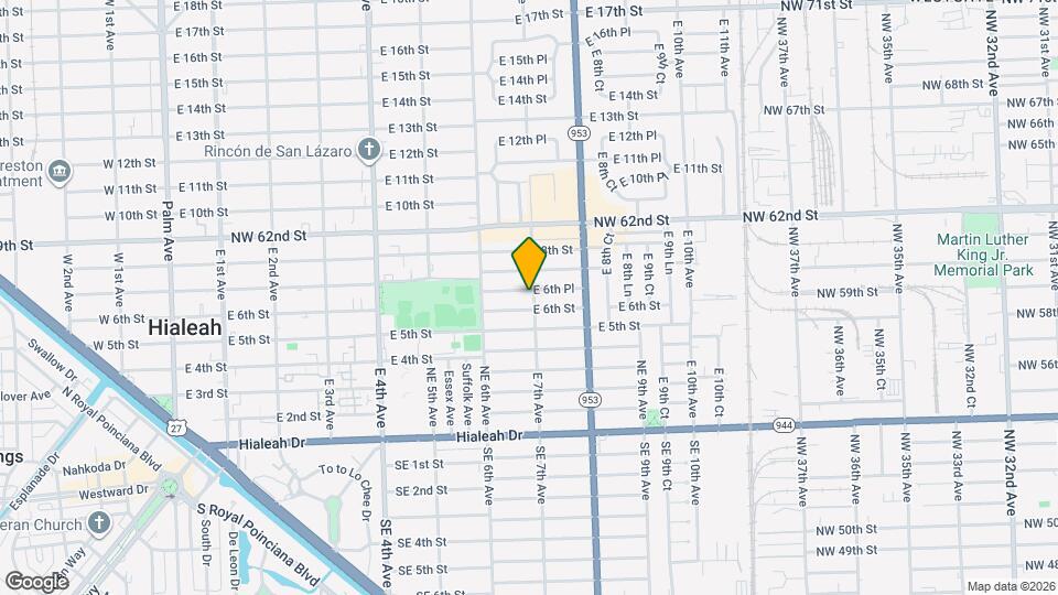 690 E 6th Pl Map and Location Details