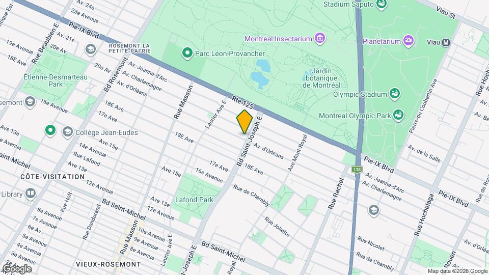 3935 Saint-Joseph Boul E Map and Location Details