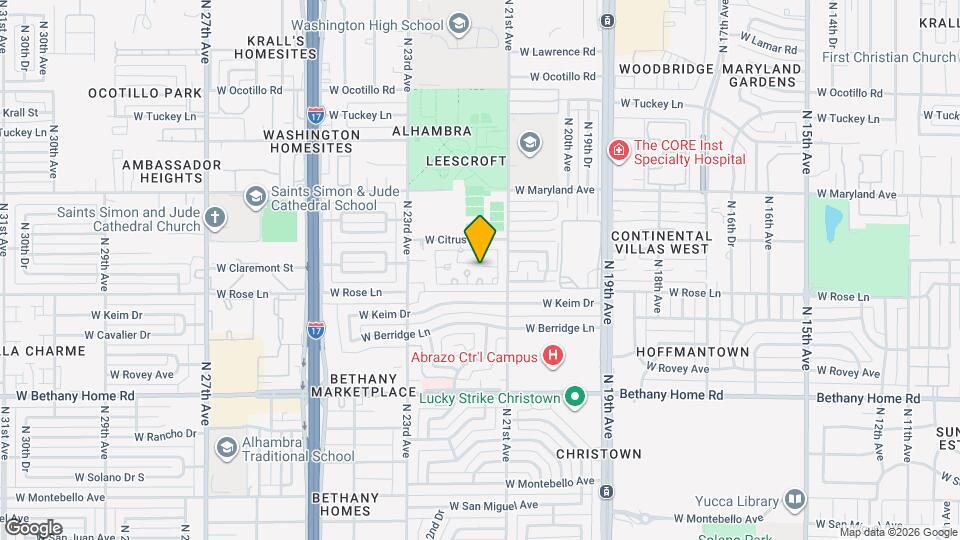 6216 N 21st Dr Mapa y Detalles de la Ubicación