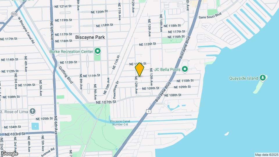1220 NE 110th Terrace Map and Location Details