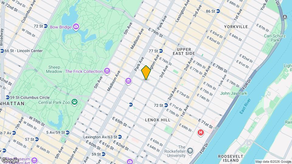 164 E 72 St Corp Map and Location Details