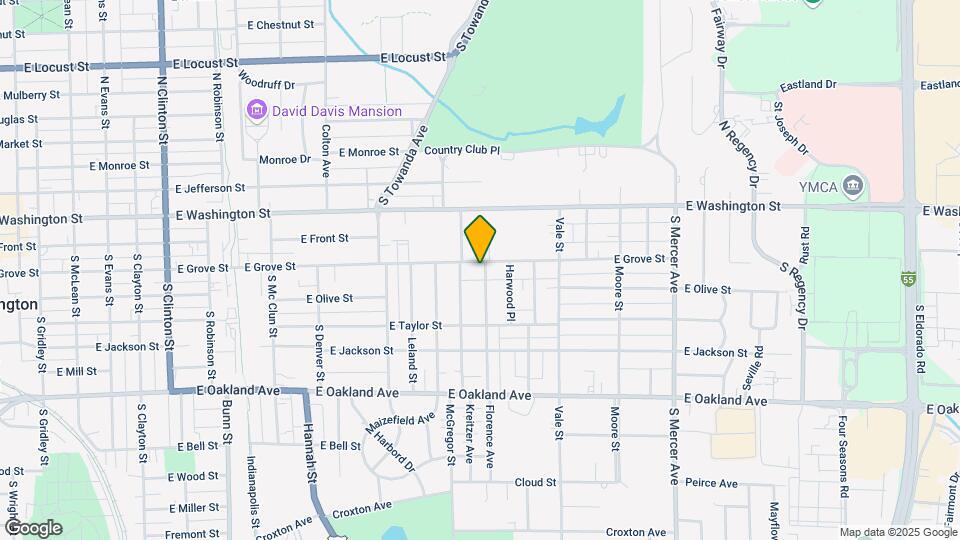 1307 E Grove St Map and Location Details