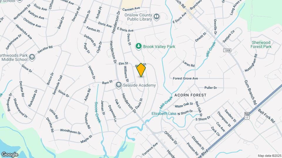 1221 Davis St Map and Location Details