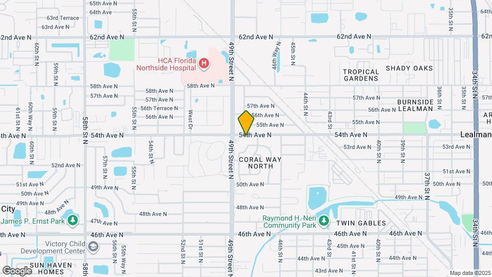 4772 54th Ave N Map and Location Details