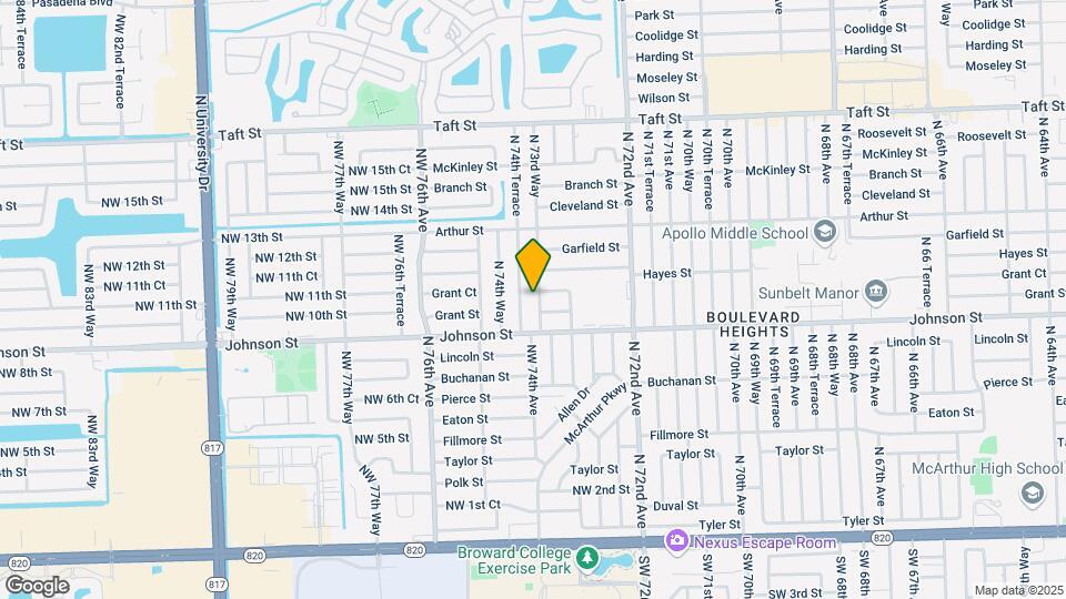 960 N 73rd Way Map and Location Details