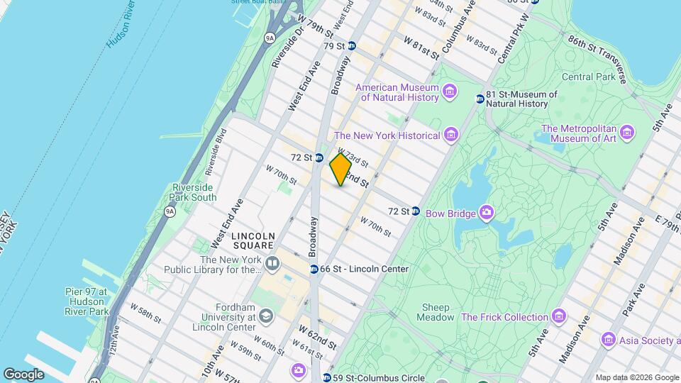 134 W 71st St Map and Location Details