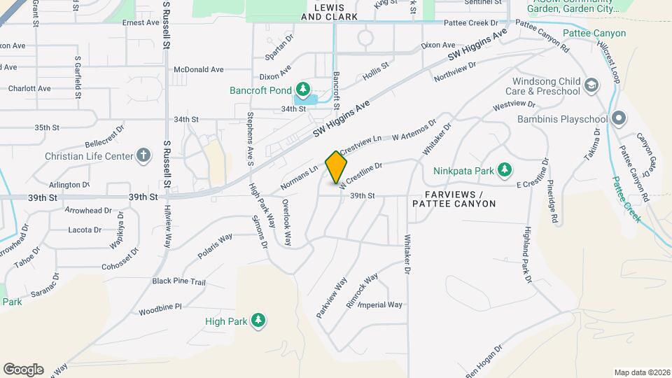 631 W Crestline Dr Mapa y Detalles de la Ubicación