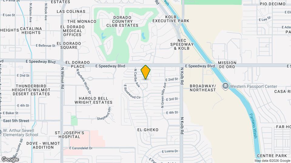 6861 E Hawthorne Cir Map and Location Details