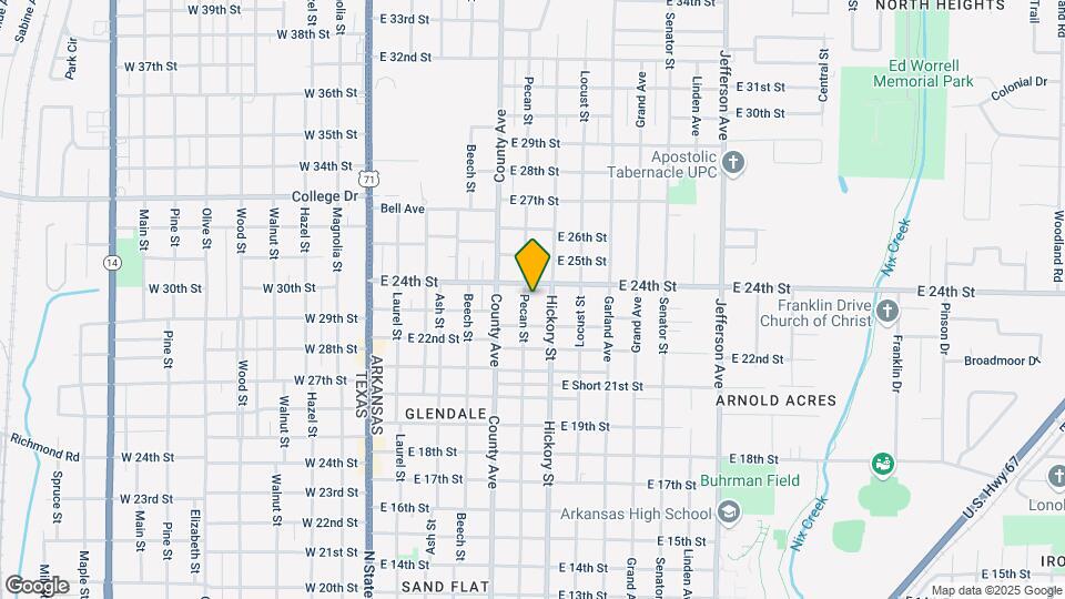 2312 Pecan St Map and Location Details