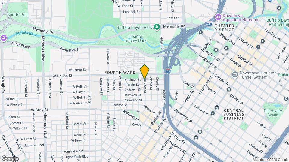 1104 Buckner St Map and Location Details