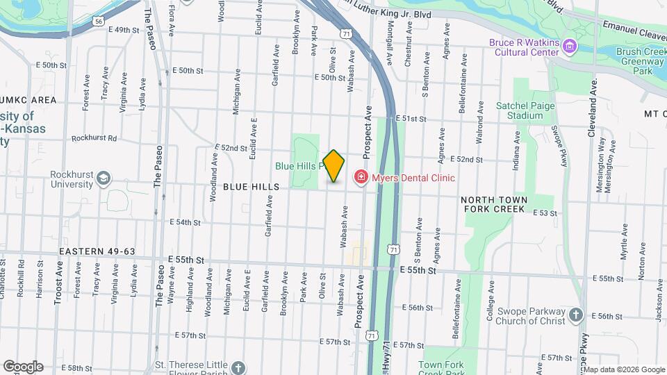 5247 Olive St Map and Location Details