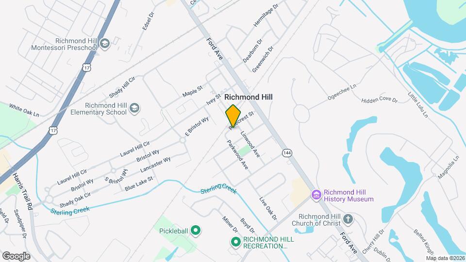 161 Pinecrest St Map and Location Details