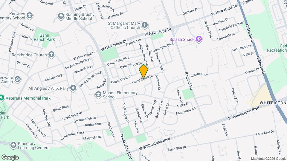 1202 Wood Creek Dr Map and Location Details