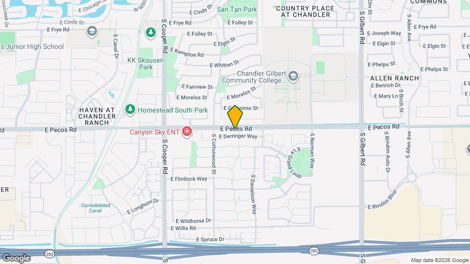 2340 E Derringer Way Map and Location Details
