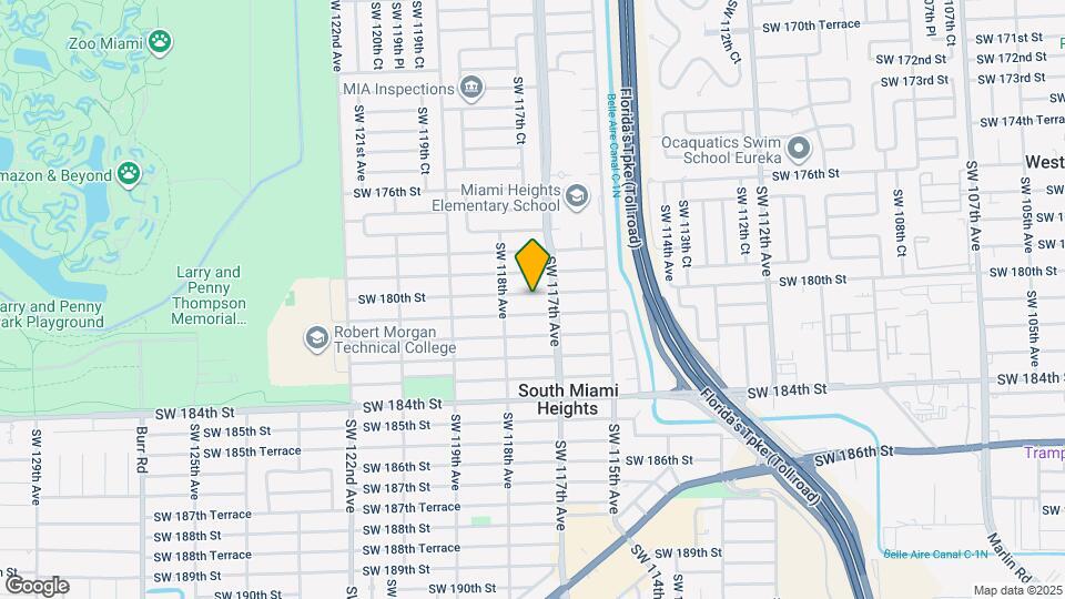 11730 SW 180th St Map and Location Details