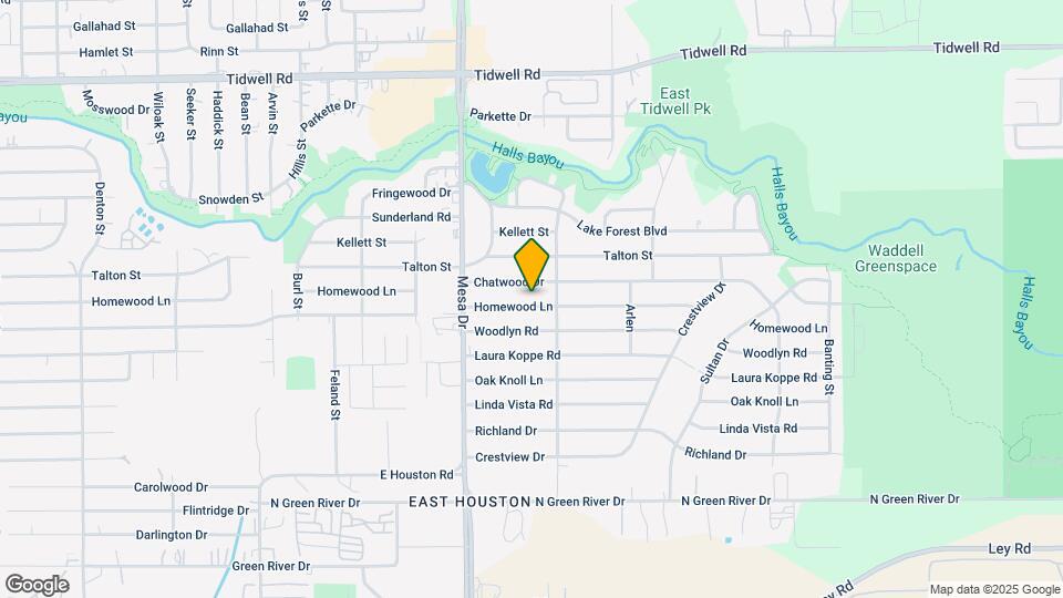 8913 Homewood Ln Map and Location Details