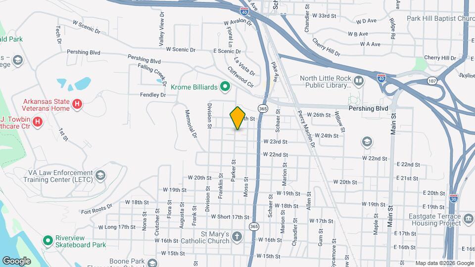 2316 Parker St Map and Location Details
