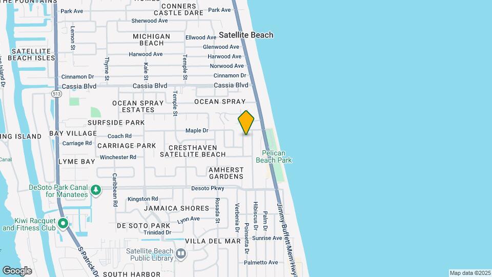537 Royal Palm Blvd Map and Location Details