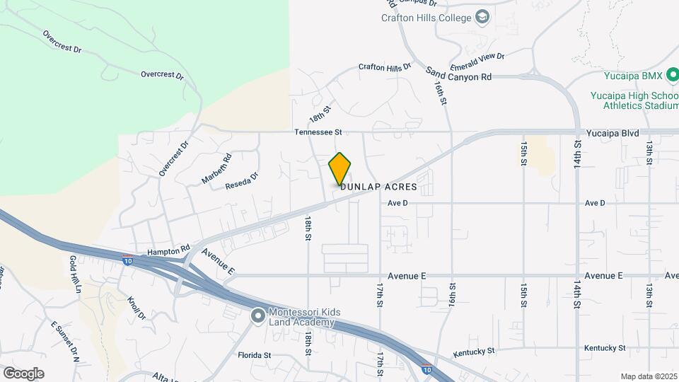 Starlight Ridge Apartments- Yucaipa, CA Map and Location Details