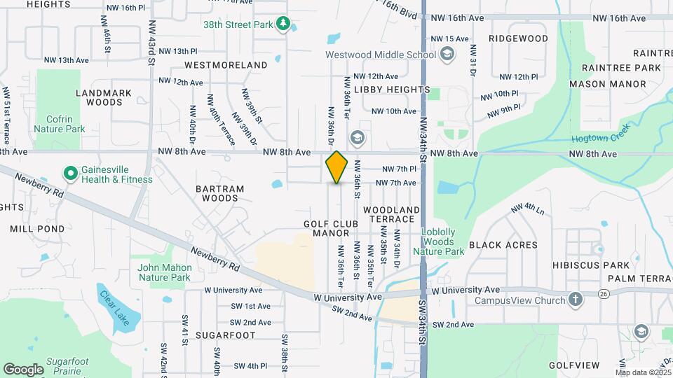 640 NW 36th Ter Map and Location Details
