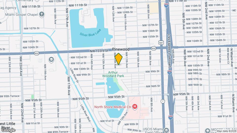 1185 NW 100th St Map and Location Details