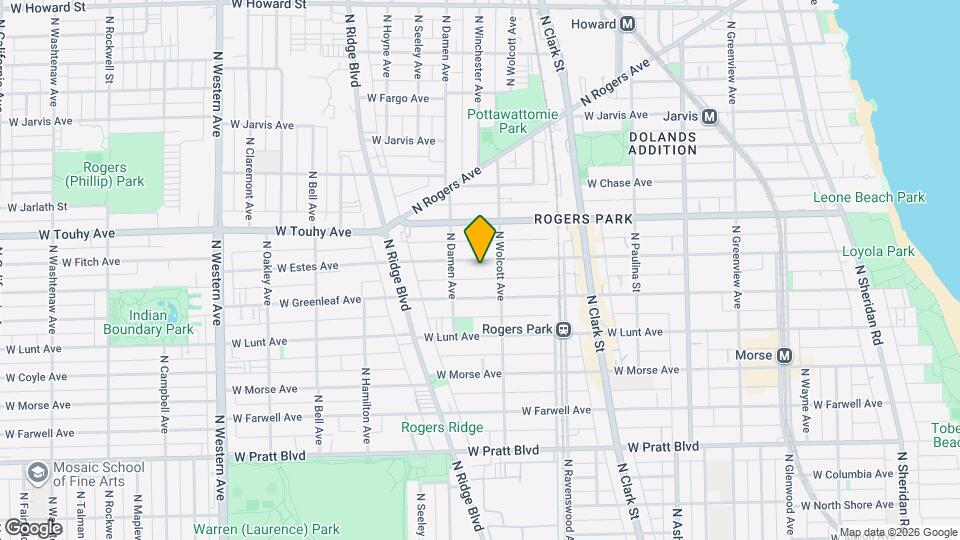 1923 W Estes Ave, Unit 2S Map and Location Details