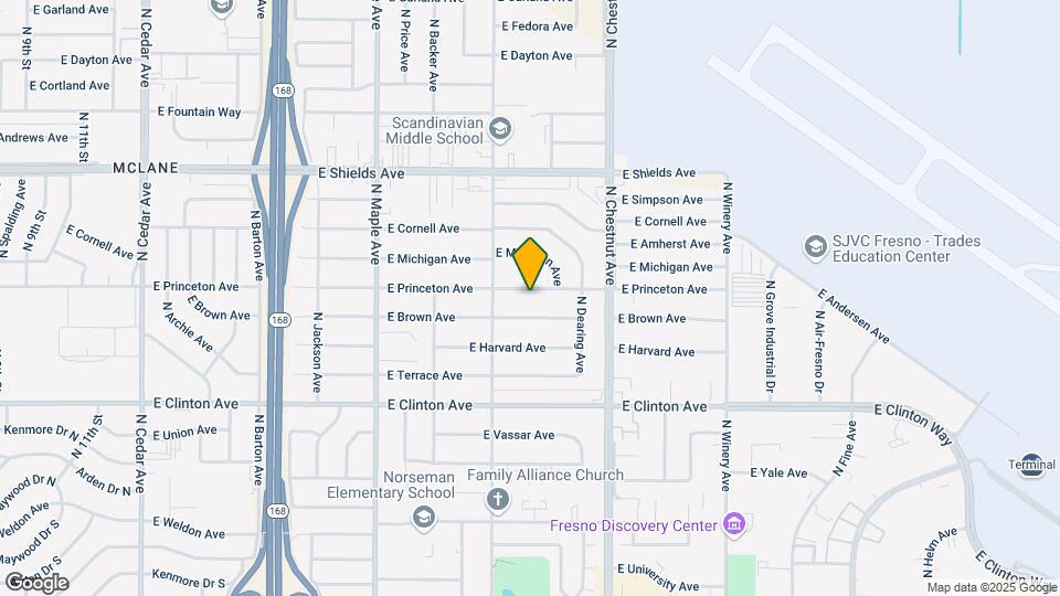 4734 E Princeton Ave Map and Location Details