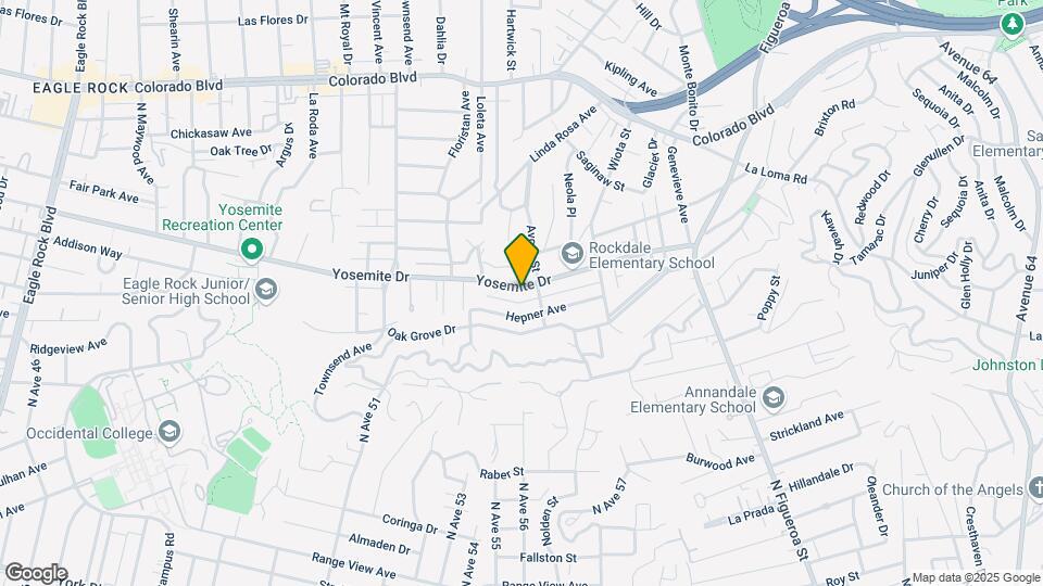 1416 Yosemite Dr Map and Location Details