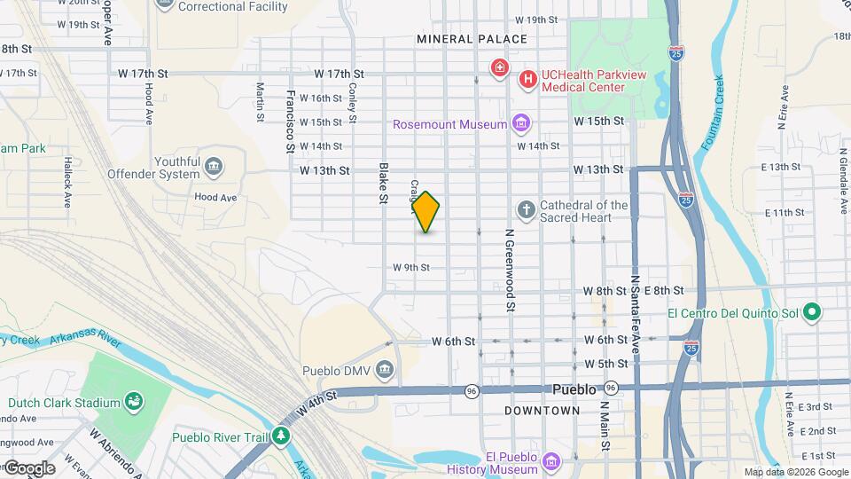 715 W 10th St Map and Location Details