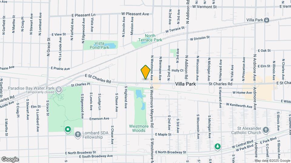 926 E St Charles Rd, Unit 3 Mapa y Detalles de la Ubicación