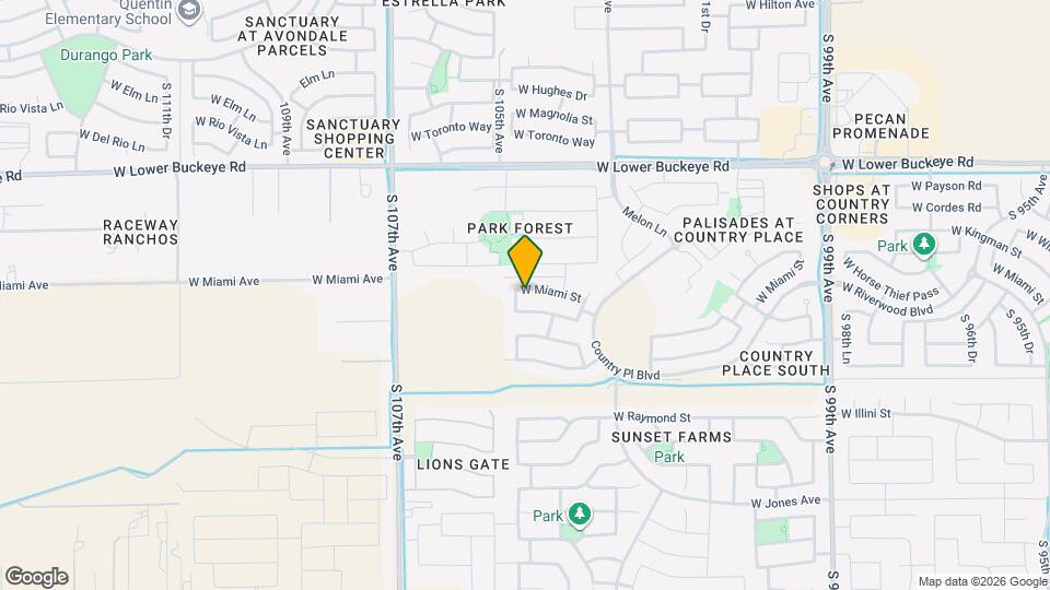 10425 W Miami St Map and Location Details