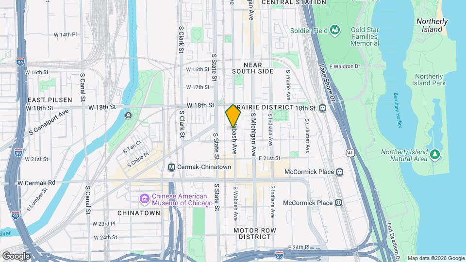 1938 S Wabash Ave Map and Location Details