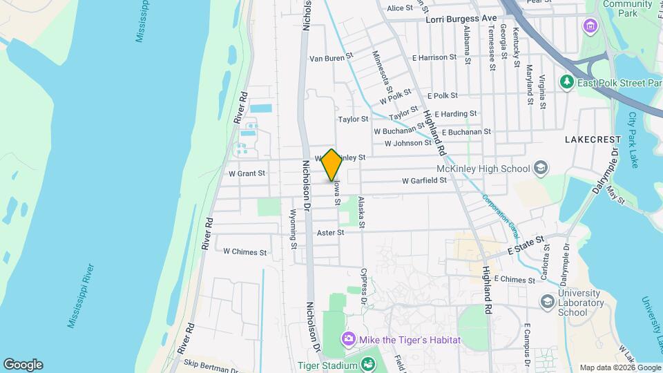 821 W Garfield St Map and Location Details