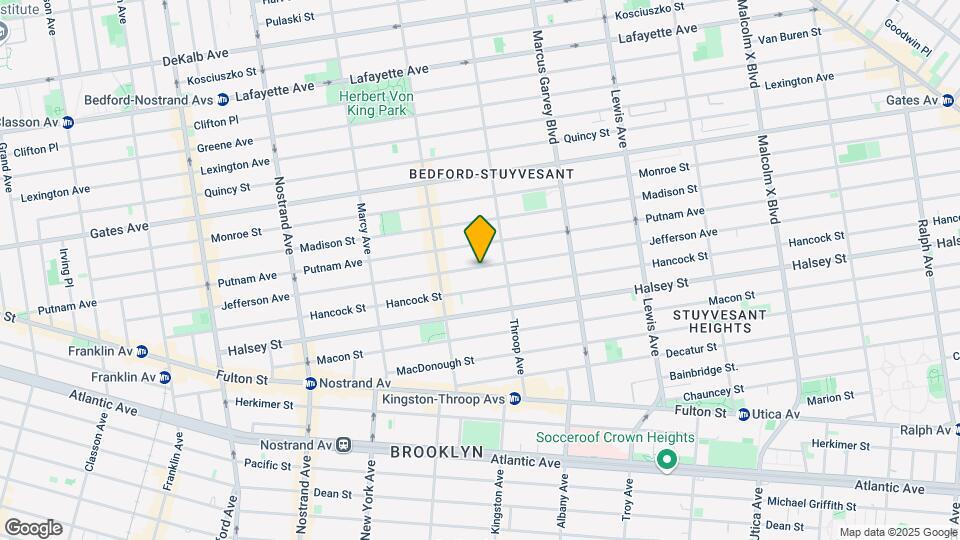 390 Jefferson Ave Mapa y Detalles de la Ubicación